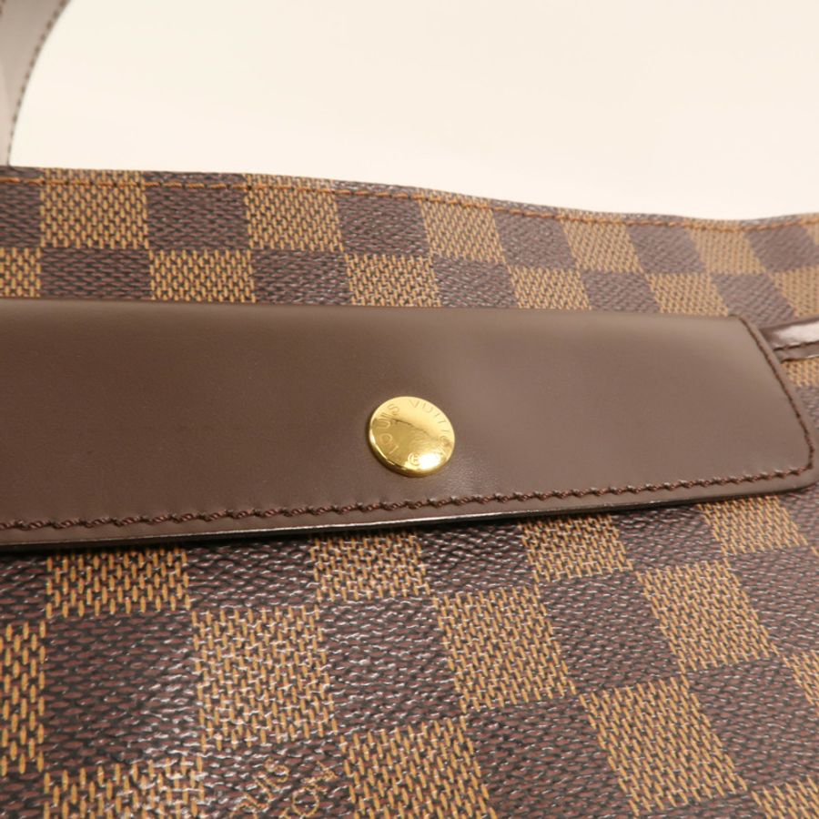 LOUIS VUITTON Damier Aubagne金扣肩背袋-8