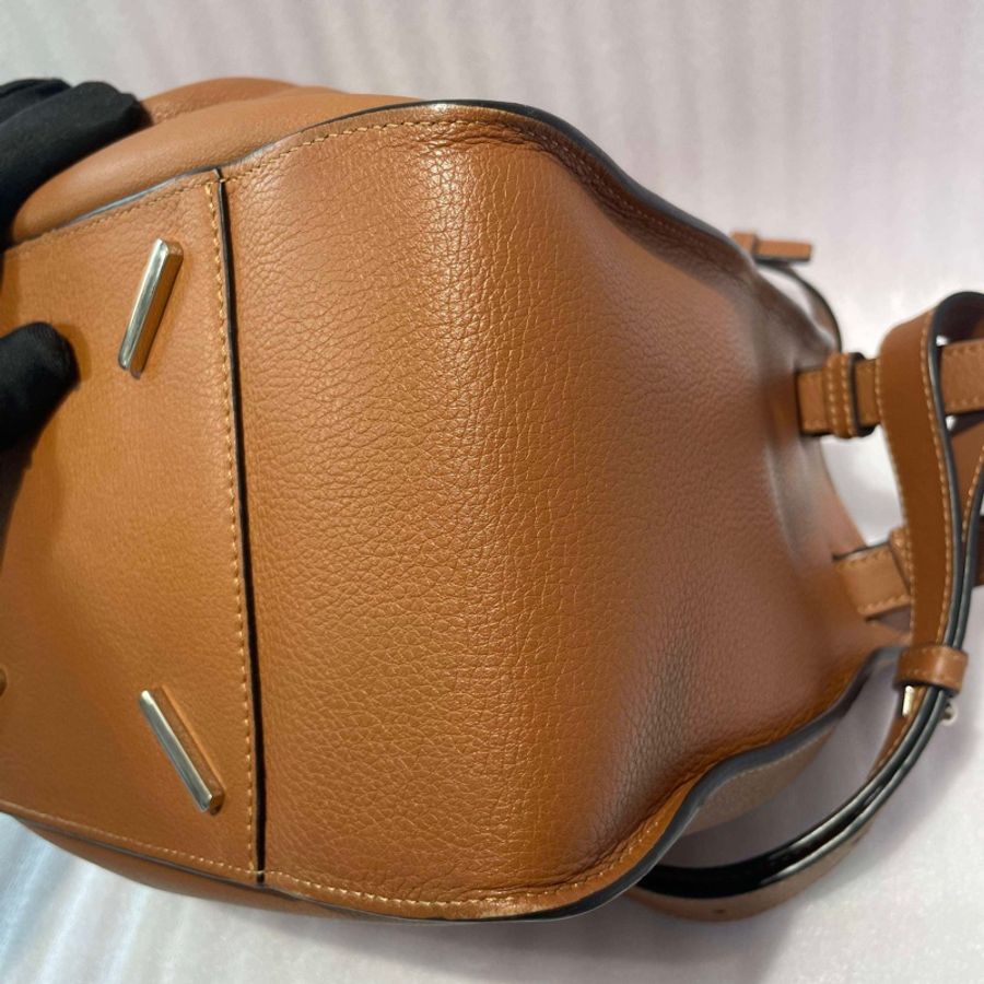 羅意威/LOEWE 棕色Hammock吊床包,底長:27 無附件-7