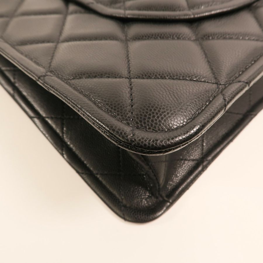 CHANEL 牛皮皮革Quilted Timeless CC Chain Tote金扣鏈帶肩背袋-14