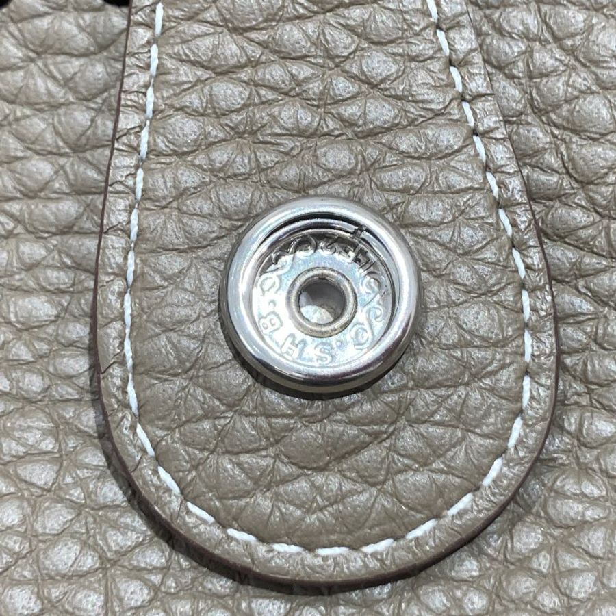 HERMÈS 愛馬仕 EVELYNE 29 肩背包 牛皮 大象灰 銀釦-11