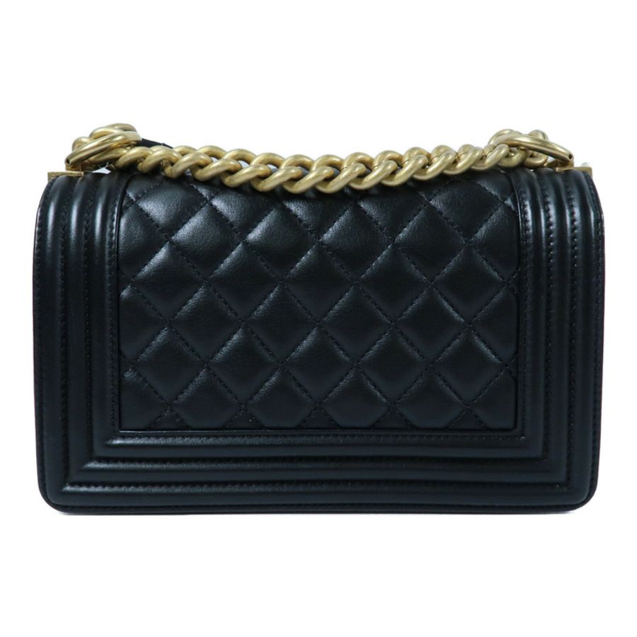CHANEL 牛皮皮革Boy 20金扣鏈帶肩背袋-1