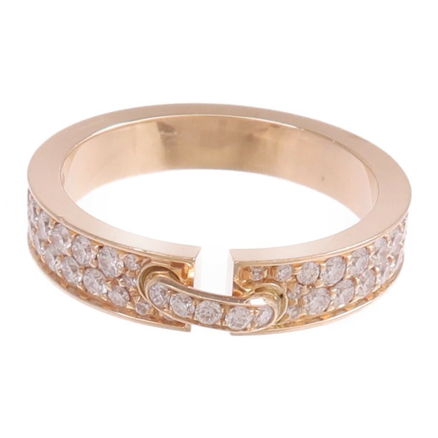 Chaumet 18K玫瑰金Liens Evidence Ring鑽石戒指Chaumet#47/US#4.25-1