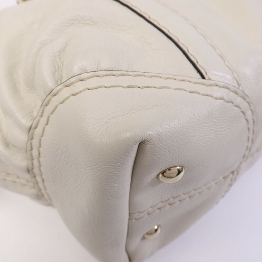 GUCCI 牛皮皮革Boston Bag金扣手挽袋-10