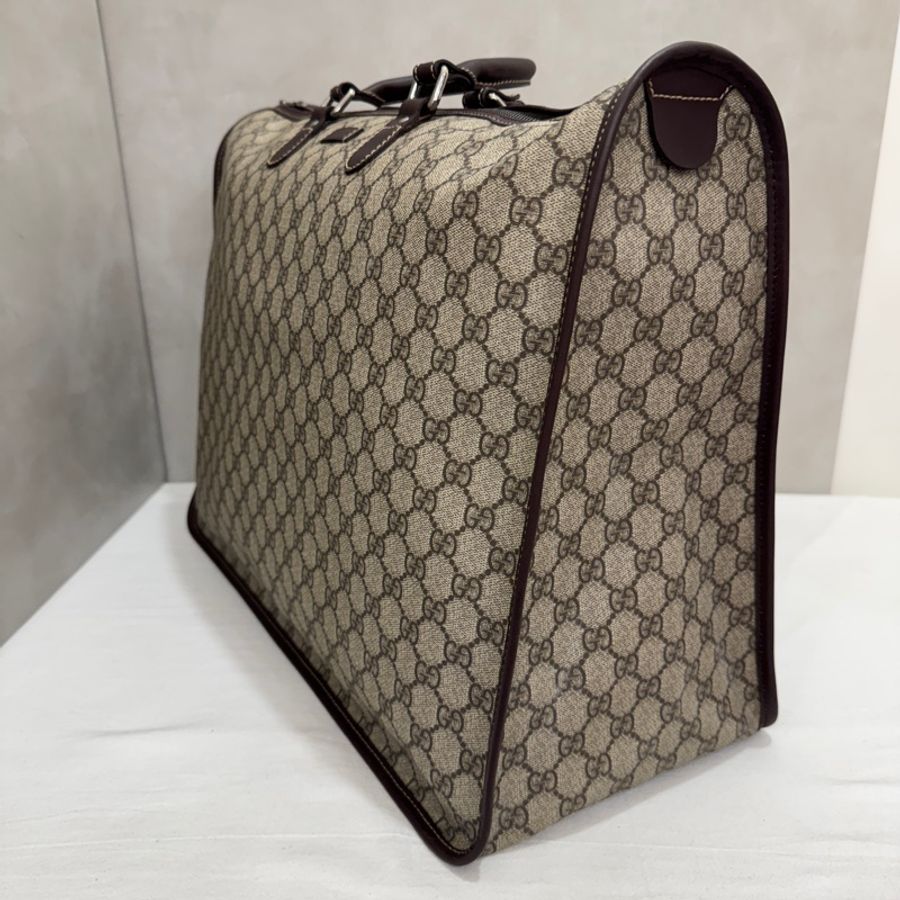 Gucci 古馳 GG supreme 帆布公事包 中古 二手 vintage 狀態良好-7