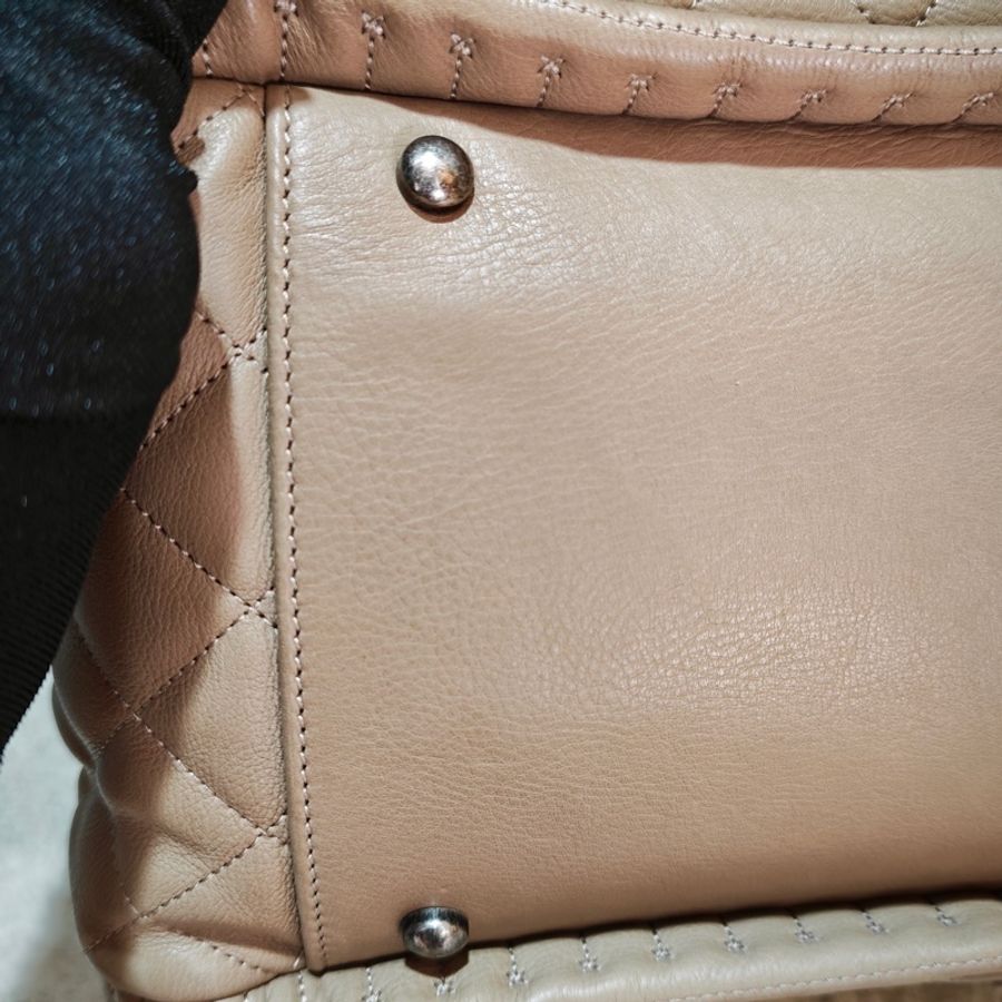 ChanelVintage maxi保齡球托特吐司包-35