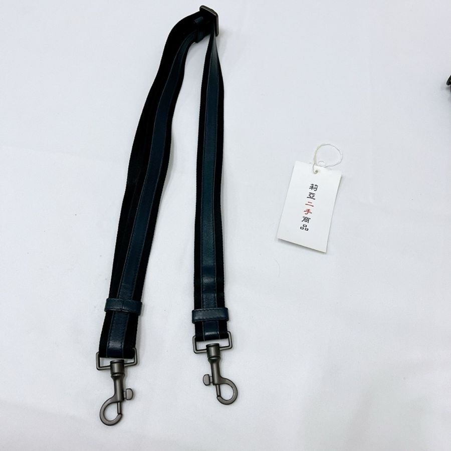 莉亞精品♡BV 小編織 肩背 斜背包 深藍 二手-14