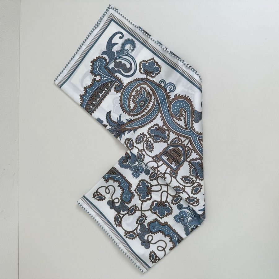 HERMES/愛馬仕桑蠶絲絲巾 全新 帶盒帶標 55*55cm-2