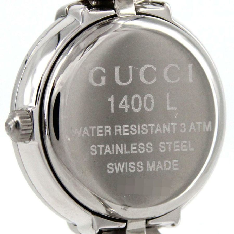 Gucci 1400L 中型不鏽鋼石英錶-4