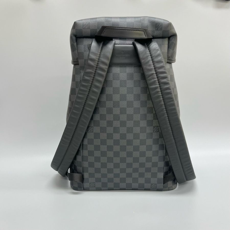98新 LouisVuitton路易威登 Zack系列男士黑棋盤格雙肩包 尺寸:30×44 附件:塵袋-1