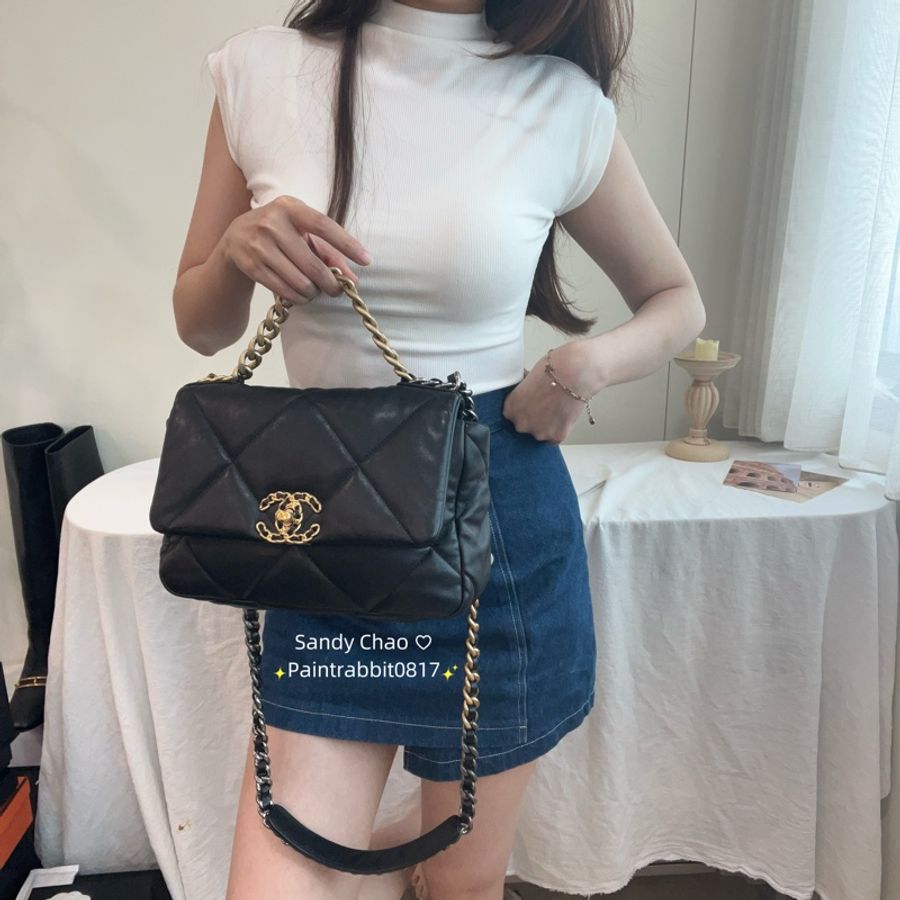 ෆ Chanel黑金19 Bag-0