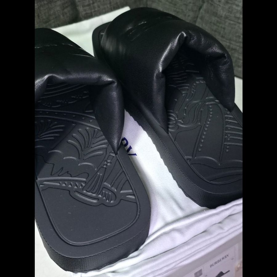 [全新]Burberry 戰馬 小羊皮 拖鞋 42-3