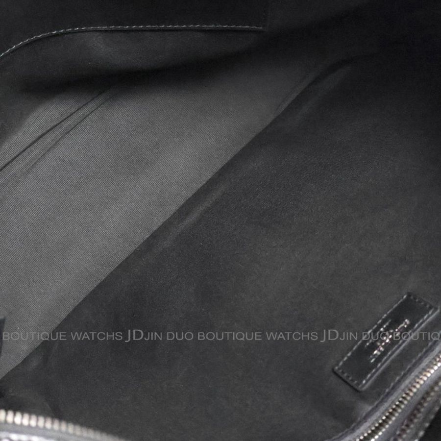 金鐸精品~2514 SAINT LAURENT YSL聖羅蘭504867 Niki黑色揉製復古褶皺小牛皮肩背購物包-6
