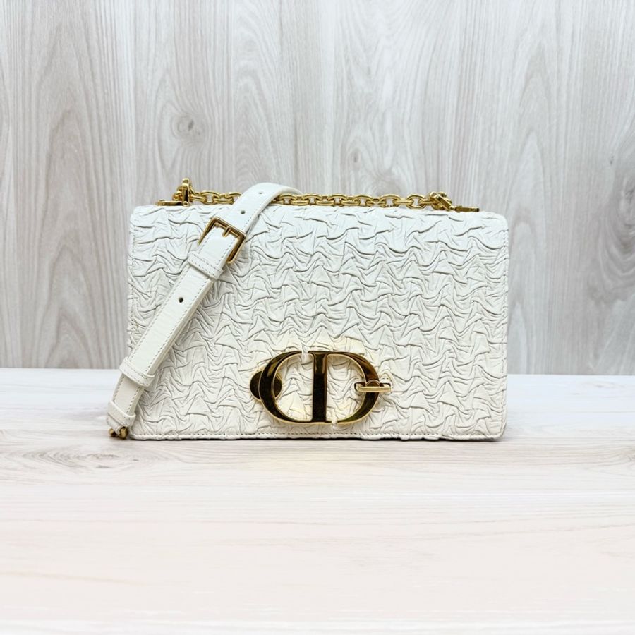DIOR🤍限量款白金波紋小羊皮蒙田30M9220UPGO-1