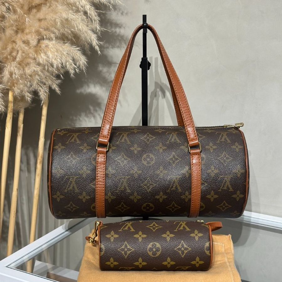 LOUIS VUITTON Papillon 30圓筒子母包 - 老花-27