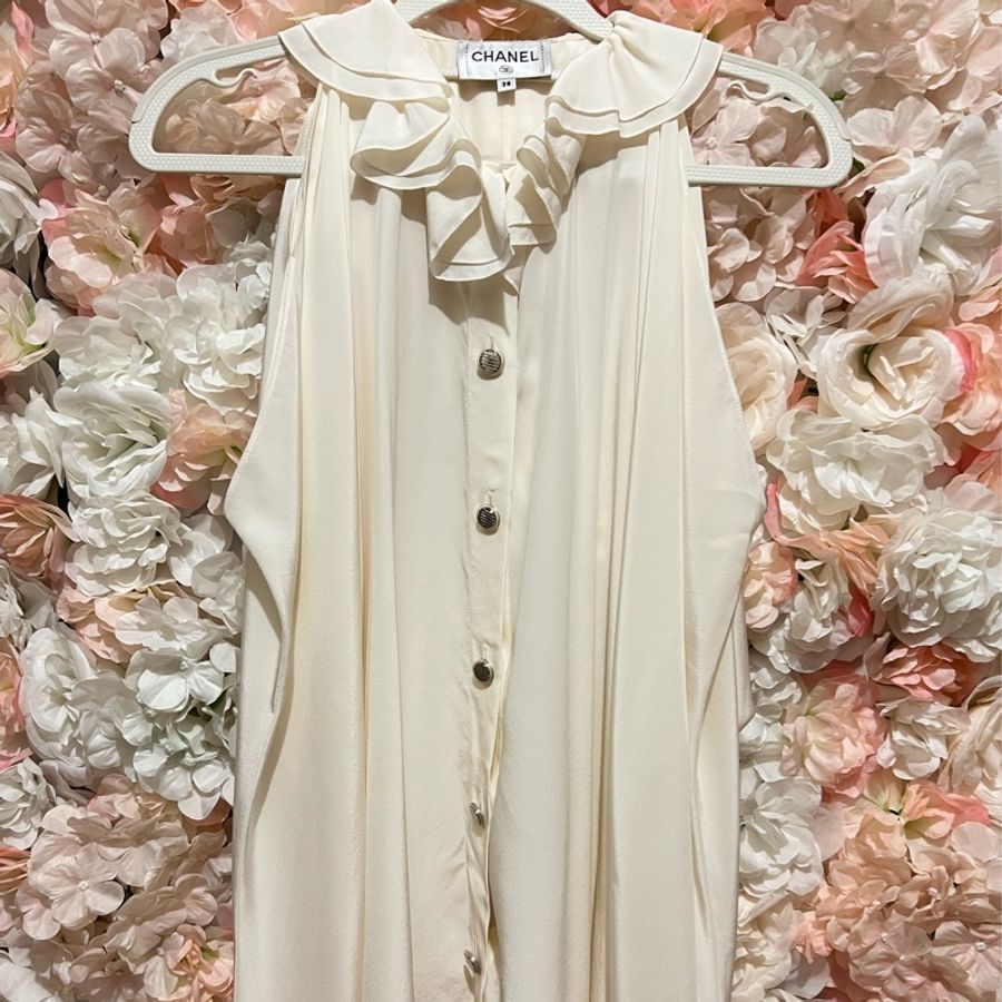 Chanel真絲襯衣38碼-0