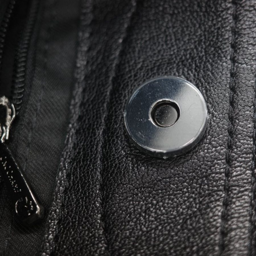 Longchamp 瓏驤 3D 立體壓印logo 經典黑色 頂級小牛皮 小型 手提斜背兩用托特包-23