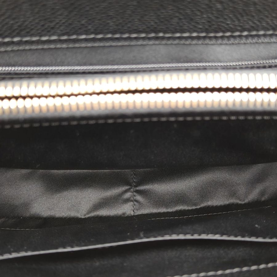 CHANEL GST購物袋小號黑色荔枝牛皮20開金扣-4