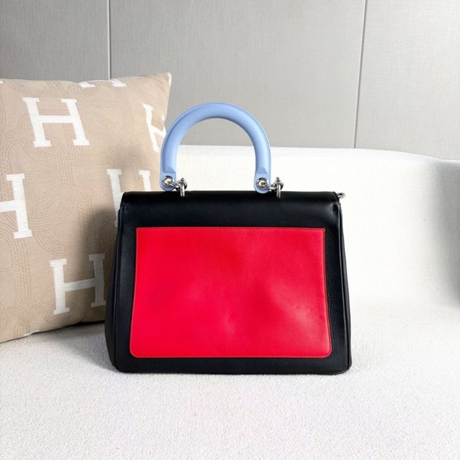 Dior Bedior手提斜背包黑色 銀扣 31*21*13 95新 配件塵袋 保卡 肩帶-3