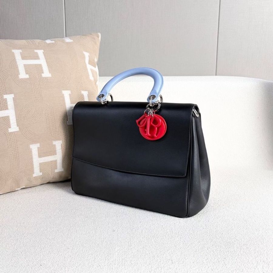 Dior Bedior手提斜背包黑色 銀扣 31*21*13 95新 配件塵袋 保卡 肩帶-7