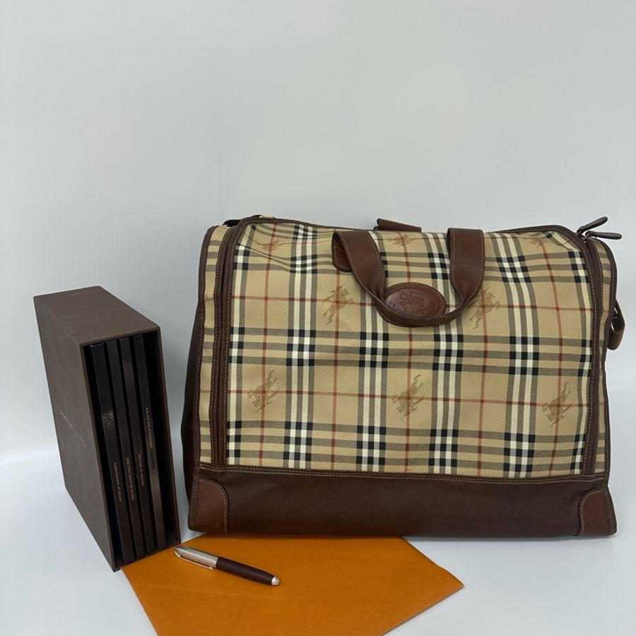 【赫蒂國際精品】 Burberry 巴寶利 經典波士頓旅行包 vintage-0