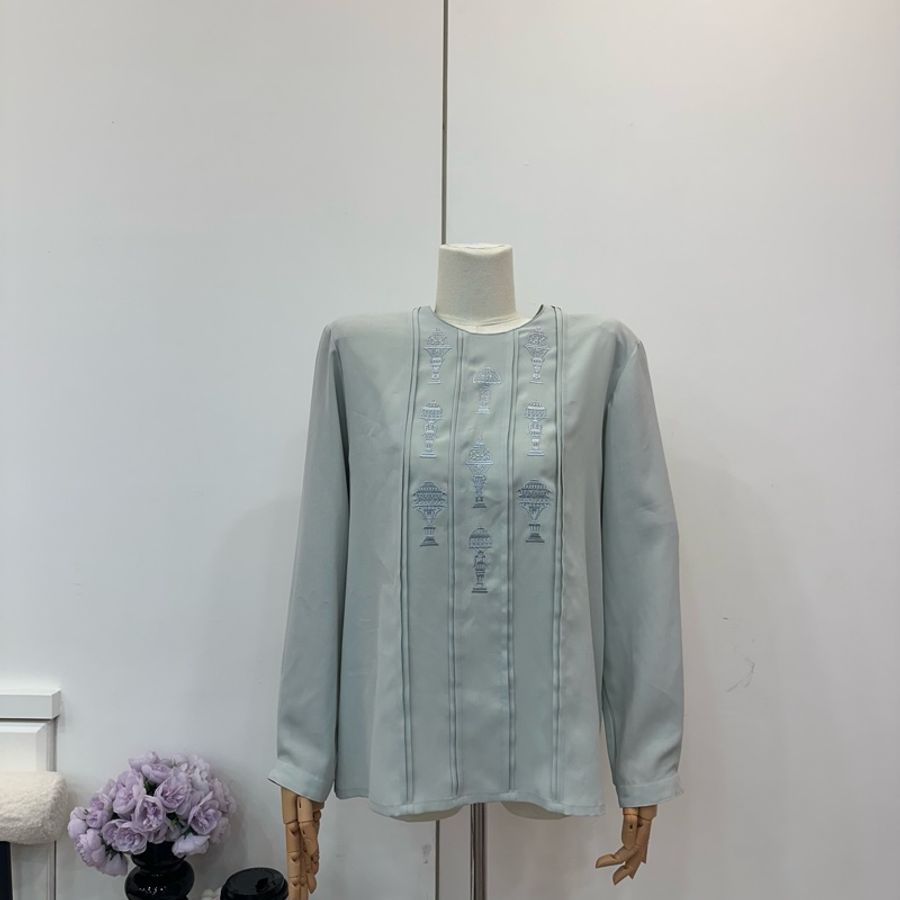【赫蒂國際精品】 Burberry 巴寶利 復古刺繡上衣 vintage-0
