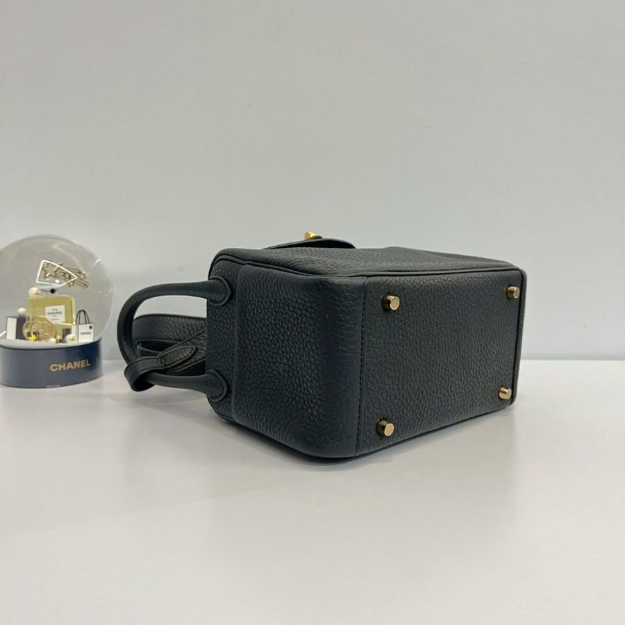 Hermes Mini Lindy 二代 黑金 全新 K 刻-4