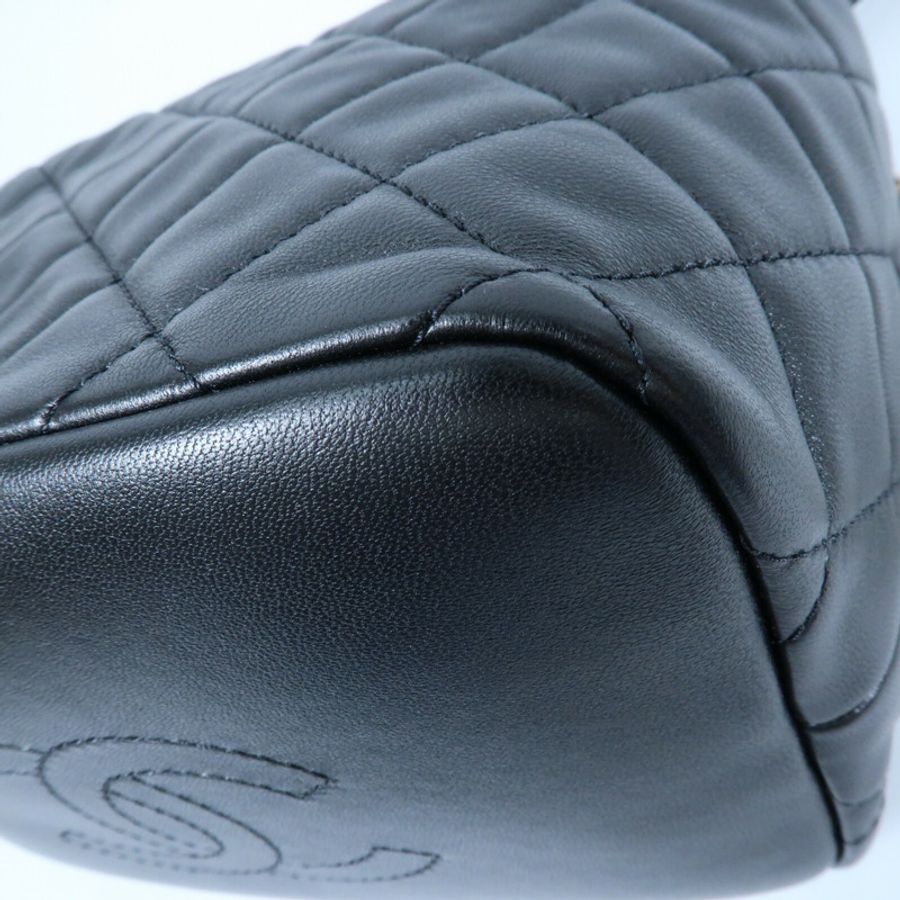 CHANEL 羊皮皮革Small Hobo金扣鏈帶手挽肩背兩用袋-7