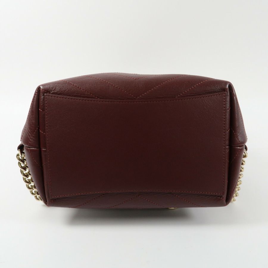 CHANEL 牛皮皮革BackPac金扣鏈帶背包-13