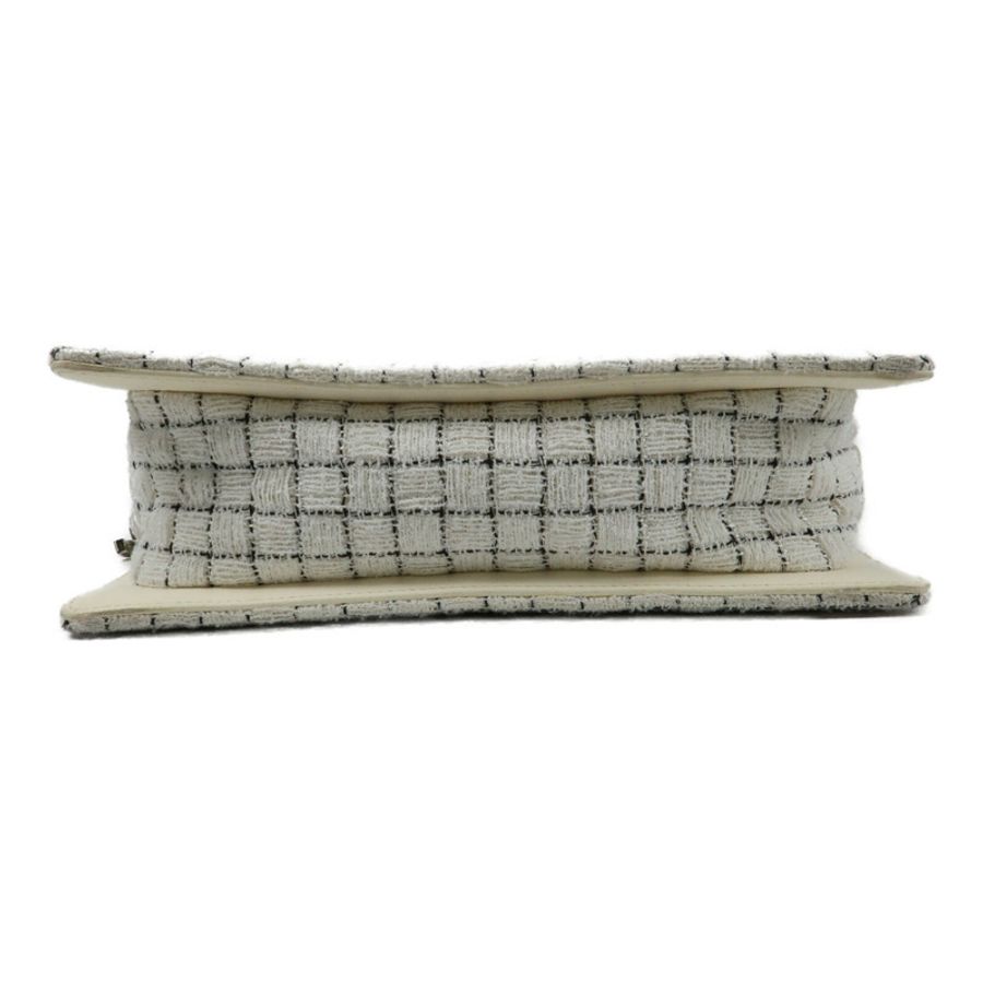 CHANEL Tweed Shoulder Bag銀扣肩背袋-3