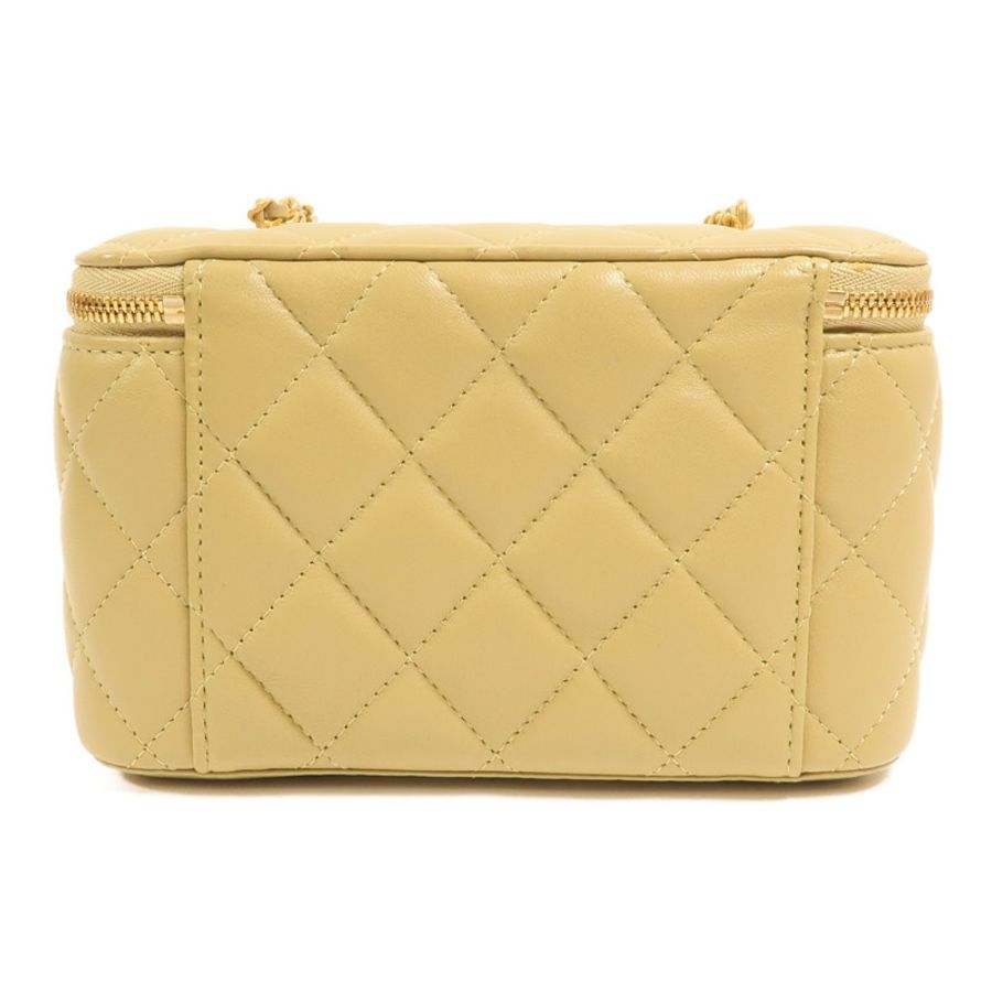CHANEL 羊皮皮革Vanity Case鏈帶肩背袋-1