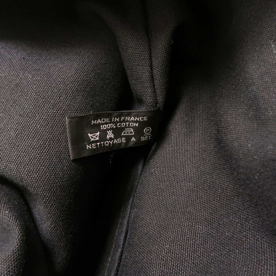 HERMES 【Hermes Fair】帆布Fourre Tout Cabas手挽袋Black-6