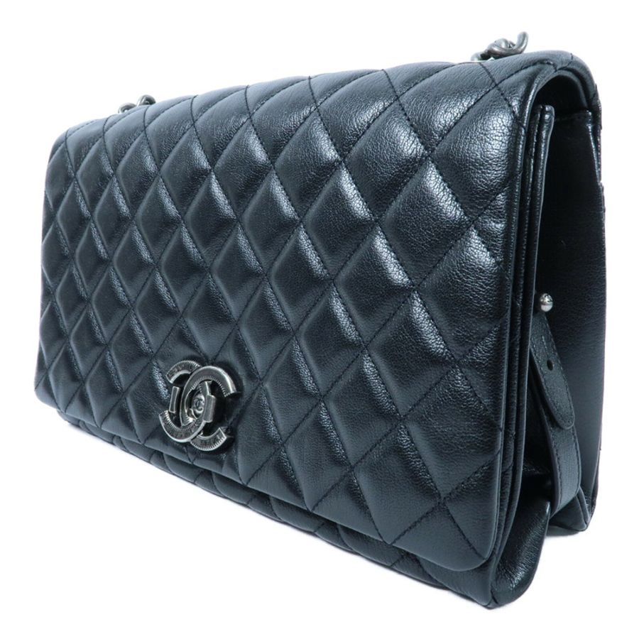 CHANEL 牛皮皮革Chain Shoulder鏈帶肩背袋-2