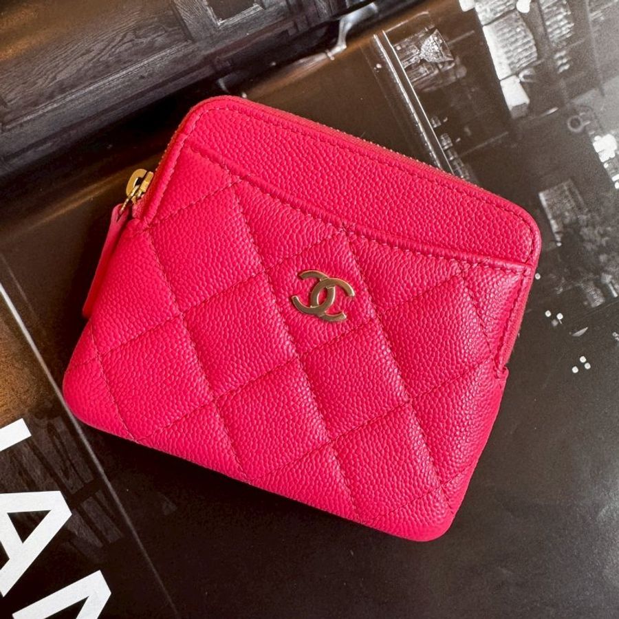 💥99成新❤️🔥Chanel 粉色拉鍊吐司包-0