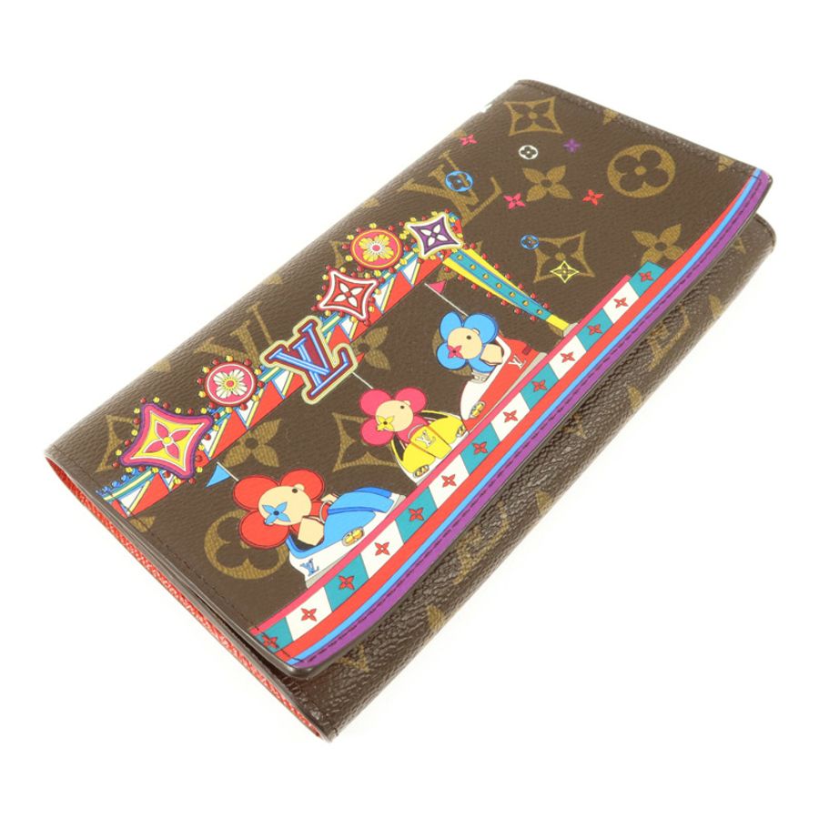 LOUIS VUITTON Monogram Sarah金扣長錢包-2