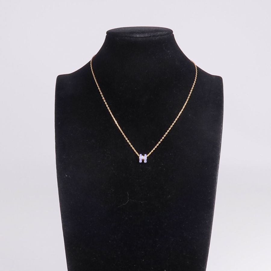 HERMES 金屬Mini Pop H Necklace項鍊-7