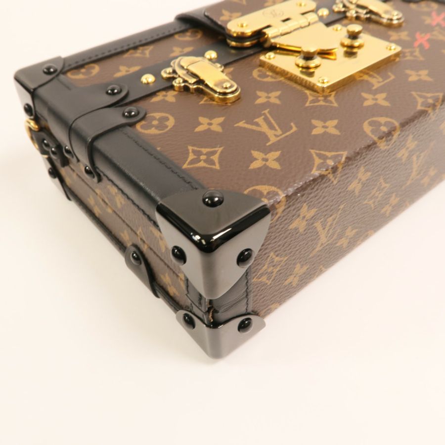 LOUIS VUITTON Monogram Petite Malle金扣肩背袋-10