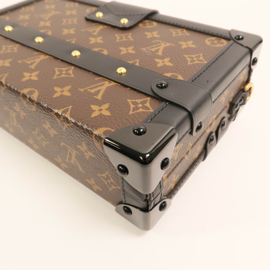 LOUIS VUITTON Monogram Petite Malle金扣肩背袋-11
