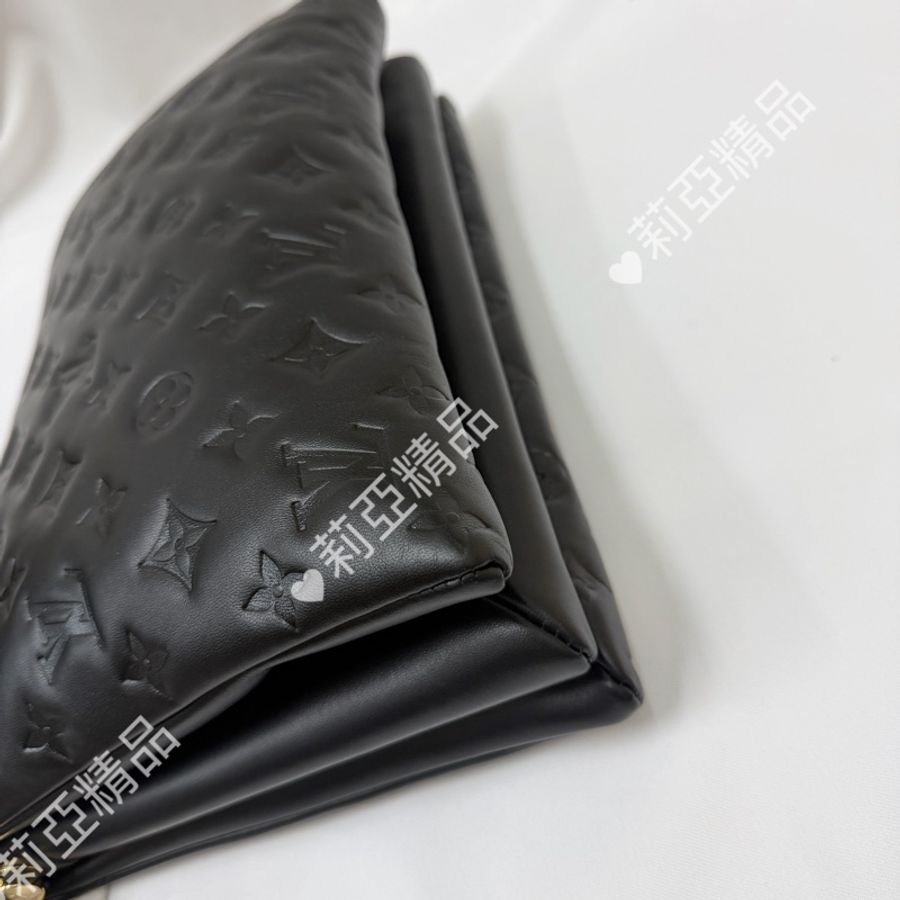 莉亞精品♡ Lv Coussin MM 黑金 二手美包-11