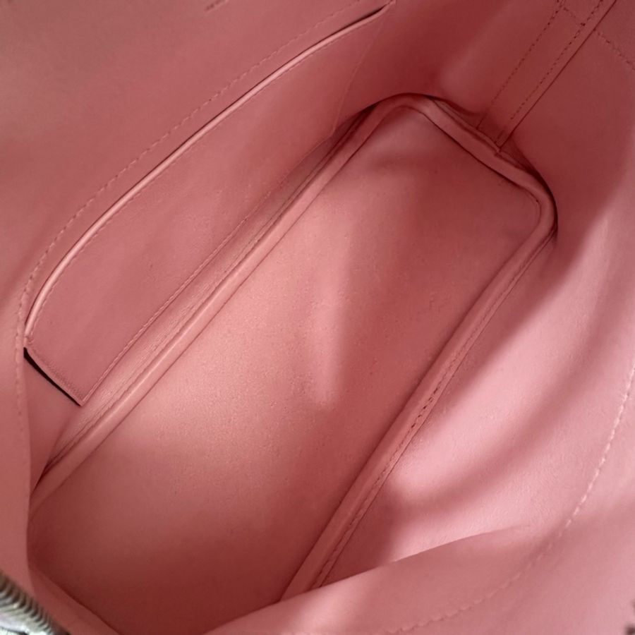 Hermes 3Q Rose Sakura櫻花粉Swift皮銀釦Bolide 27 手提斜背包-8
