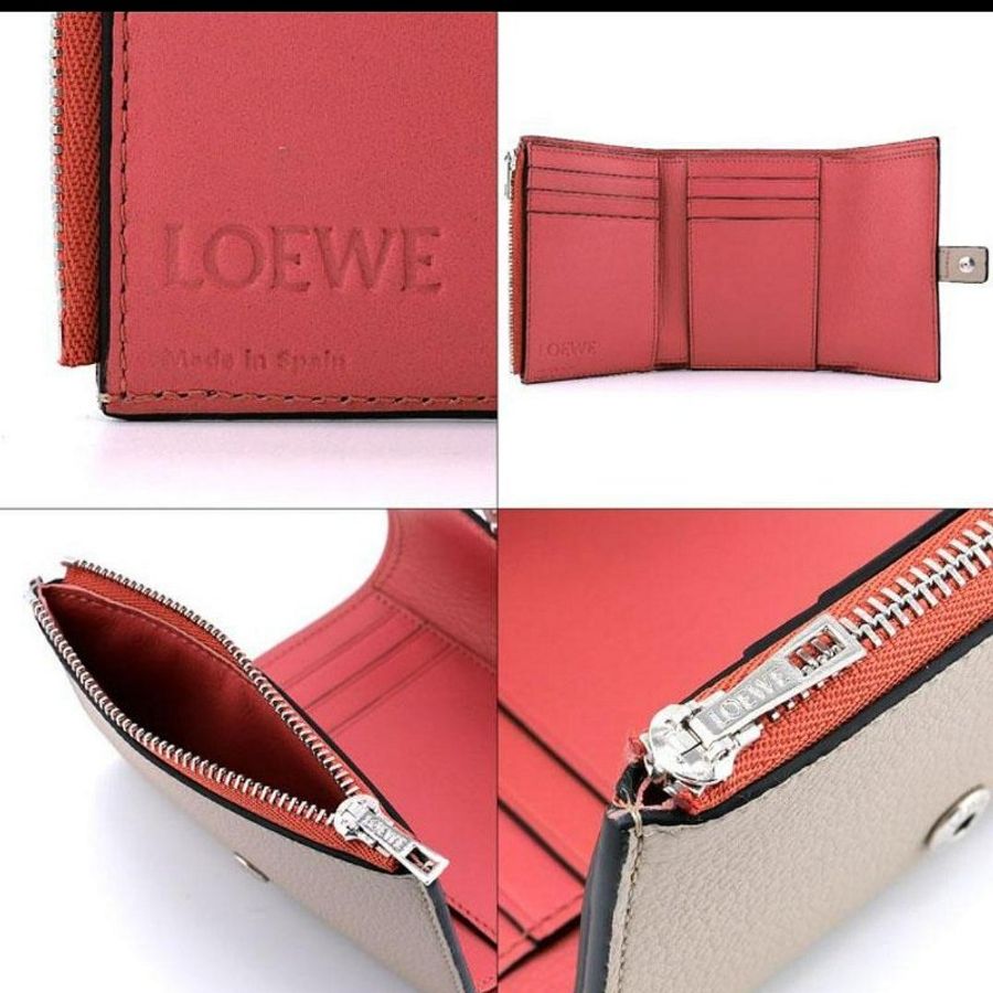 💎Han's house精品服飾💎LOEWE 拼接 短夾 現貨 原價23000-5