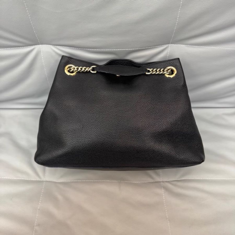 #超便宜💰 #荔枝皮 GUCCI SOHO流蘇包 黑淡金扣超質感✨🉑單肩🉑斜挎-11