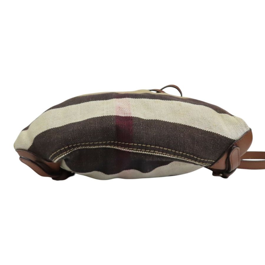 格紋 帆布 後背包【BURBERRY 巴寶莉】 4012432-3