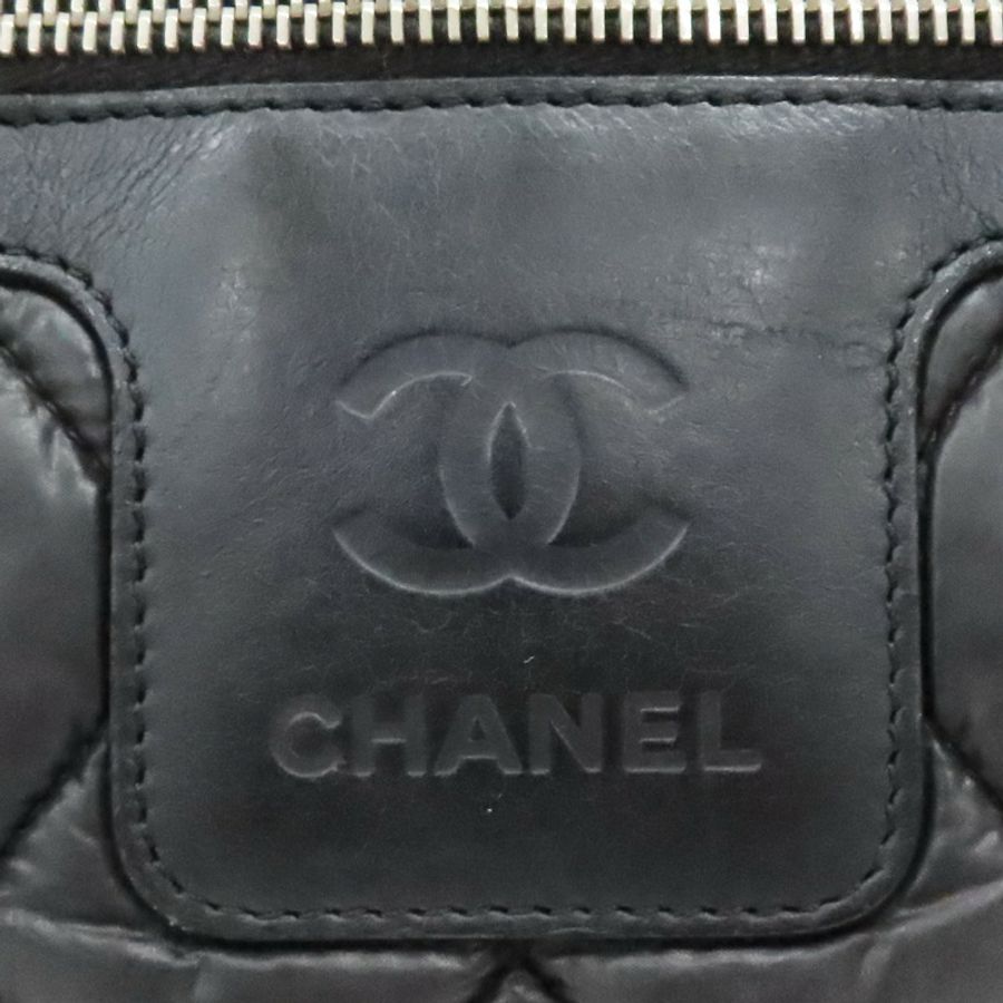 黑色尼龍 Coco 空氣包 手提包 無卡【CHANEL 香奈兒】 A48610-7