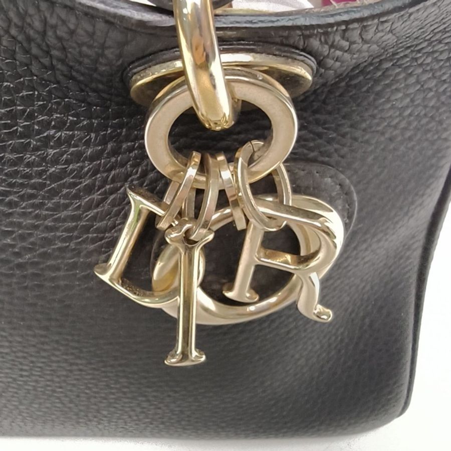 DIOR VIP迷你23黑色牛皮金扣2014-4