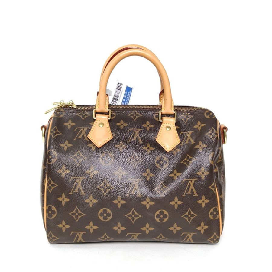 LOUIS VUITTON Speedy25配肩帶老花PVC2017-2
