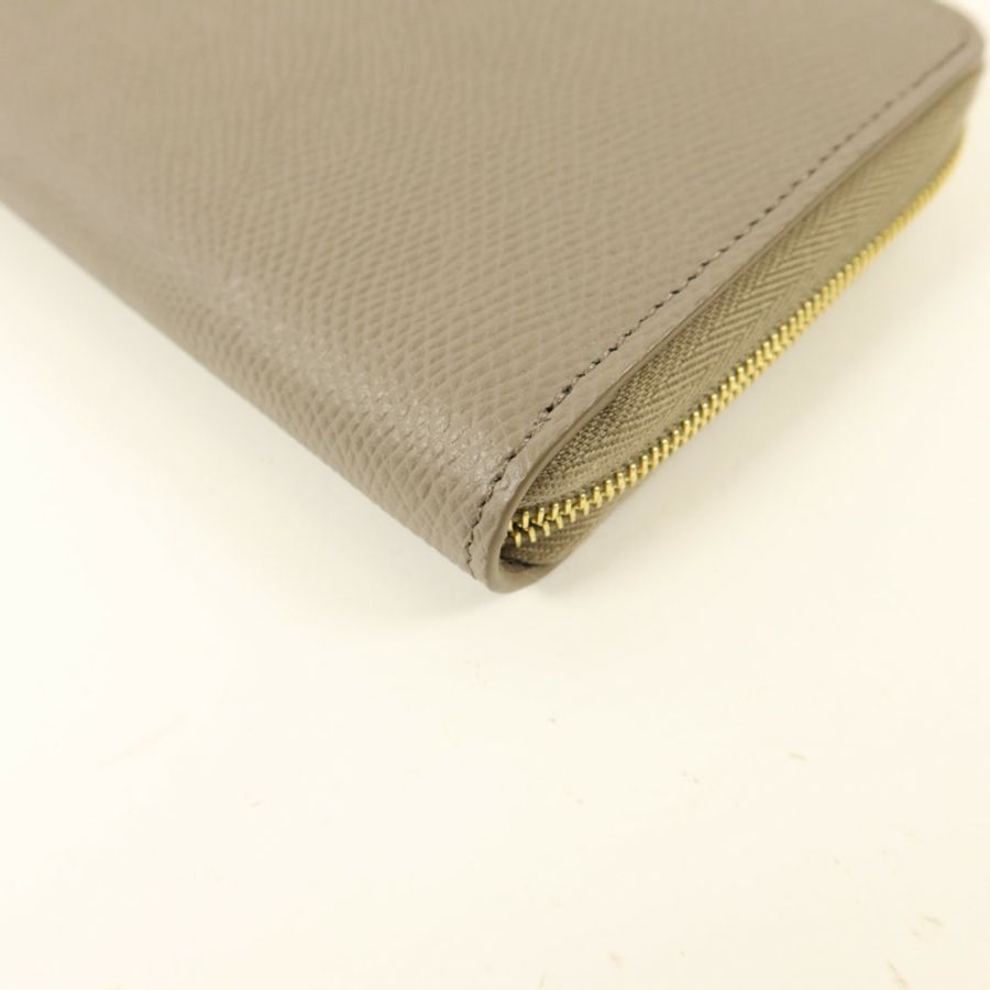 CELINE 牛皮皮革Long Round Wallet金扣長錢包-12