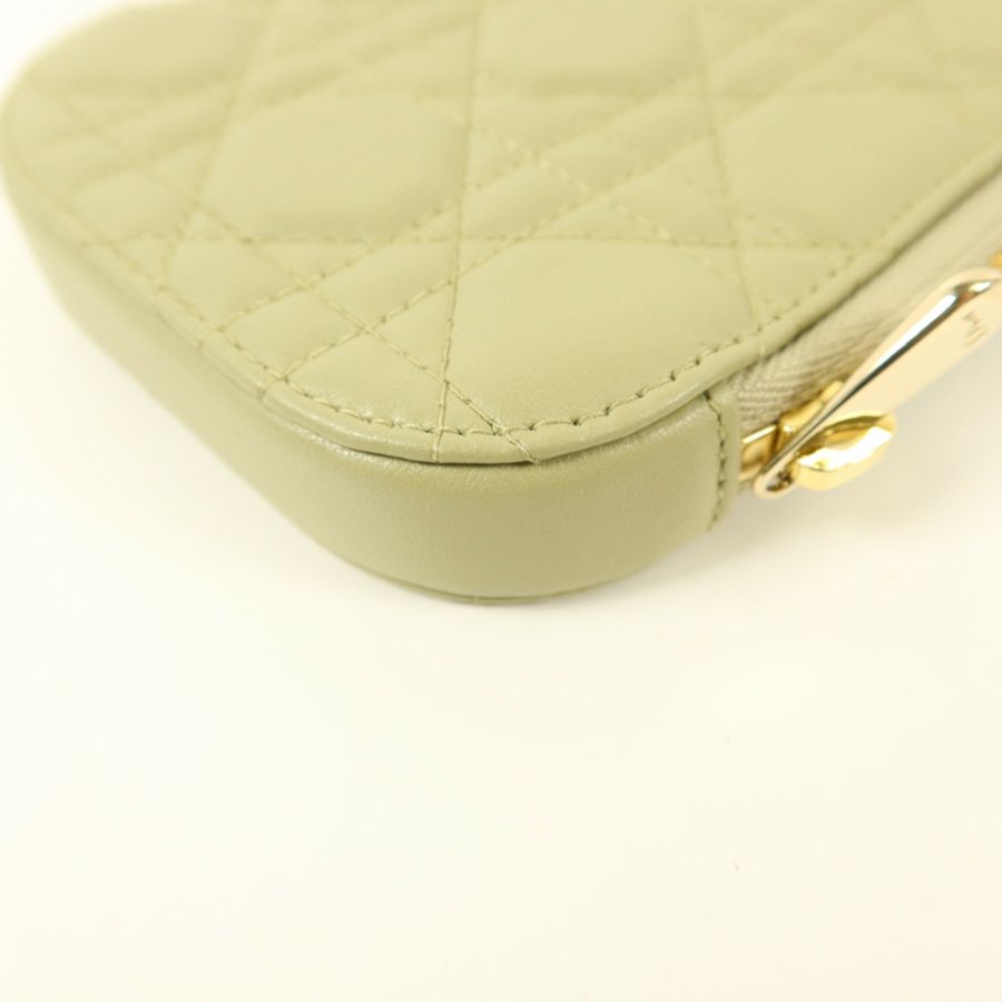 Dior 羊皮皮革Lady Dior Call'in Dior Phone Holder金扣手機手挽袋-12