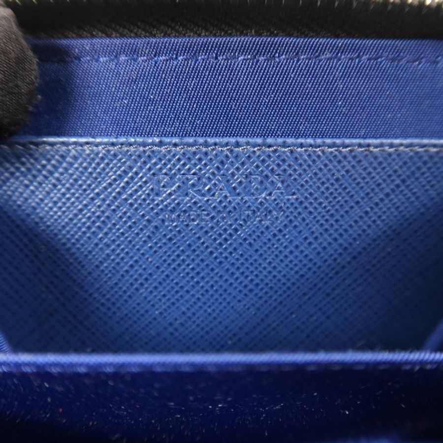 PRADA 尼龍Card Case With Strap銀扣卡片套-5