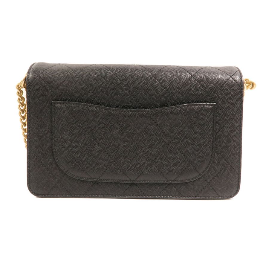 CHANEL 牛皮皮革/麂皮皮革Lady Coco Flap Quilted Bag金扣鏈帶肩背袋-1