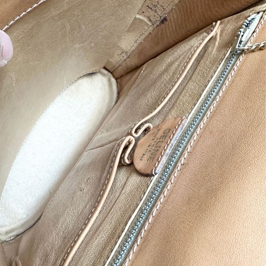 思琳 賽琳 斜背包 中古包 復古包 celine 老花 金環 薯條包 凱旋門 中古包 側背包 斜背包 斜挎包 vintage bag 水桶包-10
